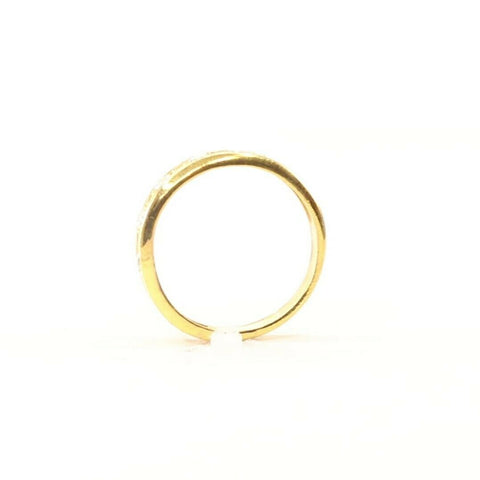 22k Ring Solid Gold ELEGANT Charm Ladies Channel Band SIZE10.5 "RESIZABLE" r2138 - Royal Dubai Jewellers