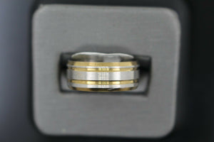 18k Solid Gold Elegant Ladies Modern Shiny Finish Band Ring R9249m - Royal Dubai Jewellers