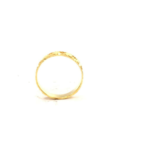 22k Ring Solid Gold Elegant Charm Diamond Cut Ladies Ring Size R2041mon - Royal Dubai Jewellers