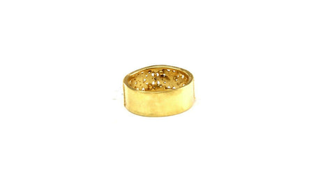 22k Ring Solid Gold ELEGANT Charm Ladies Band SIZE 7.75 "RESIZABLE" r2545mon - Royal Dubai Jewellers