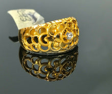 22k Ring Solid Gold ELEGANT Charm Ladies Band SIZE 7.75 "RESIZABLE" r2565mon - Royal Dubai Jewellers