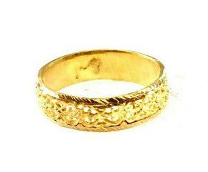 22k Ring Solid Gold ELEGANT Charm Ladies Band SIZE 11.25 "RESIZABLE" r2572mon - Royal Dubai Jewellers