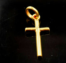 22k jewelry Solid Gold Charm Cross jesus christ god religious vintage pendant mf - Royal Dubai Jewellers