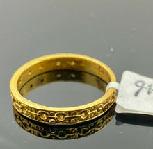 22k Ring Solid Gold ELEGANT Charm Ladies Band SIZE 9.5 "RESIZABLE" r2929mon - Royal Dubai Jewellers