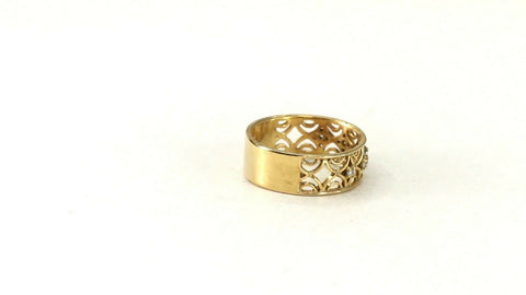 22k Ring Solid Gold ELEGANT Charm Ladies Band SIZE 7.5 "RESIZABLE" r2926mon - Royal Dubai Jewellers