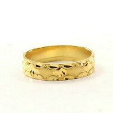 22k Ring Solid Gold Elegant Diamond Cut Ladies Ring Size R2056 mon - Royal Dubai Jewellers