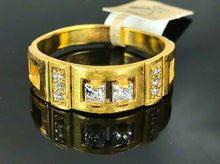 22k Ring Solid Gold ELEGANT Charm Men Band SIZE 10.25 "RESIZABLE" r2589mon - Royal Dubai Jewellers