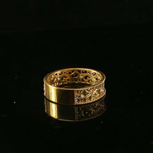 22k Ring Solid Gold ELEGANT Charm Ladies Simple Ring SIZE 7 "RESIZABLE" r2098 - Royal Dubai Jewellers