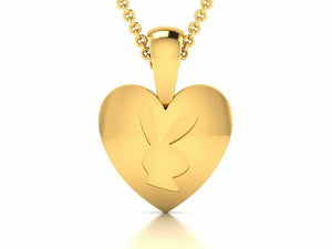 22k Pendant Solid Yellow Gold Ladies Jewelry Elegant Bunny Shape Design CCGP3 - Royal Dubai Jewellers