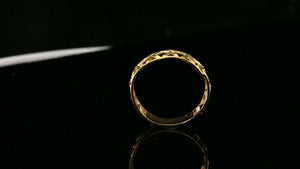 22k Ring Solid Gold ELEGANT Charm Ladies Band SIZE 11.5 "RESIZABLE" r2593mon - Royal Dubai Jewellers