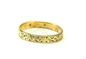 22k Ring Solid Gold ELEGANT Charm Ladies Band SIZE 9.5 "RESIZABLE" r2929mon - Royal Dubai Jewellers