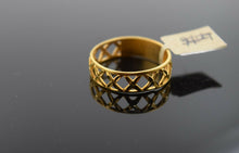 22k Ring Solid Gold ELEGANT Charm Ladies Band SIZE 11.5 "RESIZABLE" r2593mon - Royal Dubai Jewellers