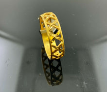 22k Ring Solid Gold ELEGANT Charm Ladies Band SIZE 11.5 "RESIZABLE" r2593mon - Royal Dubai Jewellers