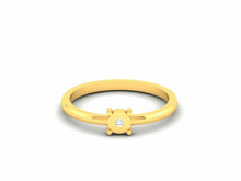 22k Ring Solid Yellow Gold Ladies Jewelry Modern Bezel Design CGR32 - Royal Dubai Jewellers