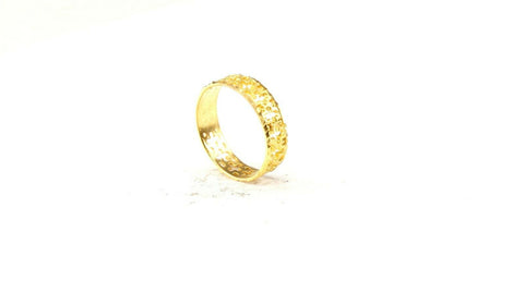 22k Ring Solid Gold ELEGANT Charm Ladies Band SIZE 8 "RESIZABLE" r2582mon - Royal Dubai Jewellers