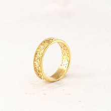 22k Ring Solid Gold ELEGANT Charm Ladies Simple Ring SIZE 7 "RESIZABLE" r2098 - Royal Dubai Jewellers