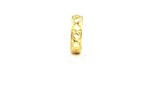 22k Ring Solid Gold ELEGANT Charm Ladies Band SIZE 11.5 "RESIZABLE" r2593mon - Royal Dubai Jewellers