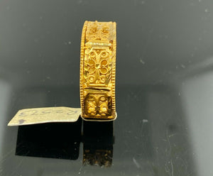 22k Ring Solid Gold ELEGANT Charm Ladies Band SIZE 11.5 "RESIZABLE" r2573mon - Royal Dubai Jewellers