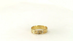 22k Ring Solid Gold ELEGANT Charm Ladies Band SIZE 7.5 "RESIZABLE" r2932mon - Royal Dubai Jewellers