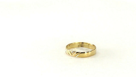 22k Ring Solid Gold ELEGANT Charm Ladies Band SIZE 7.75 "RESIZABLE" r2938mon - Royal Dubai Jewellers