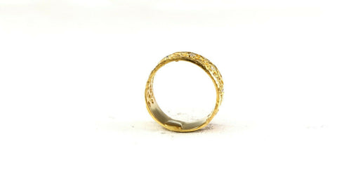 22k Ring Solid Gold ELEGANT Charm Ladies Band SIZE 7.5 "RESIZABLE" r2578mon - Royal Dubai Jewellers