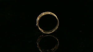 22k Ring Solid Gold ELEGANT Charm Ladies Band SIZE 7.5 "RESIZABLE" r2926mon - Royal Dubai Jewellers