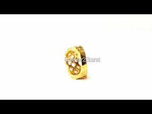 22k Ring Solid Gold ELEGANT Charm Ladies Simple Ring SIZE 5 "RESIZABLE" r2099