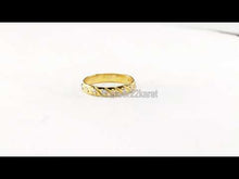 22k Ring Solid Gold ELEGANT Charm Ladies Band SIZE 7.5 "RESIZABLE" r2563mon